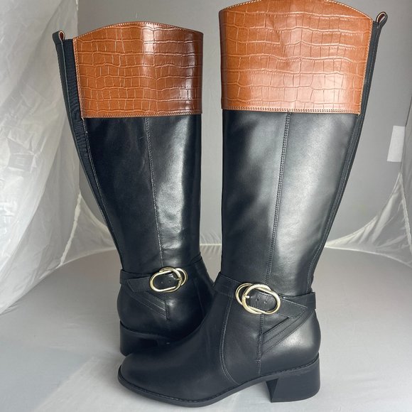 NWOT Marc Fisher Medium Calf Leather Tall Shaft Boots - Picture 4 of 9